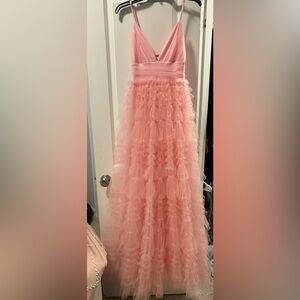 Pink tulle prom dress-new with tags size small